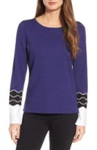 Women's Nic+zoe Squiggle Top - Blue