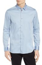 Men's Ted Baker London Crazee Slim Fit Stretch Sport Shirt (s) - Blue