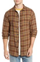 Men's Billabong Freemont Flannel Shirt, Size - Brown