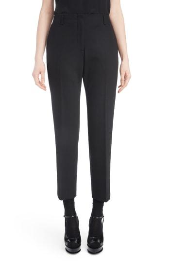 Women's Dries Van Noten Slim Stretch Crop Pants Us / 36 Fr - Black