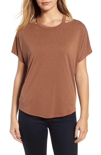 Women's Nic+zoe Seasonless Cutout Top - Brown