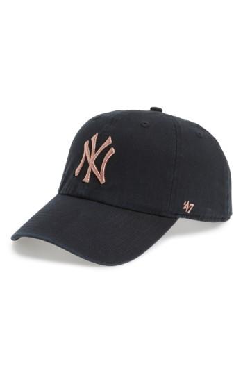 Women's '47 Ny Yankees Metallic Embroidery Baseball Cap -