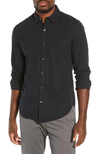 Men's Bonobos Slim Fit Brushed Twill Sport Shirt R - Black