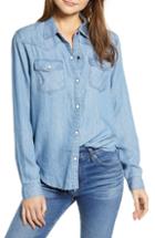 Women's Rails Renee Raw Hem Shirt - Blue