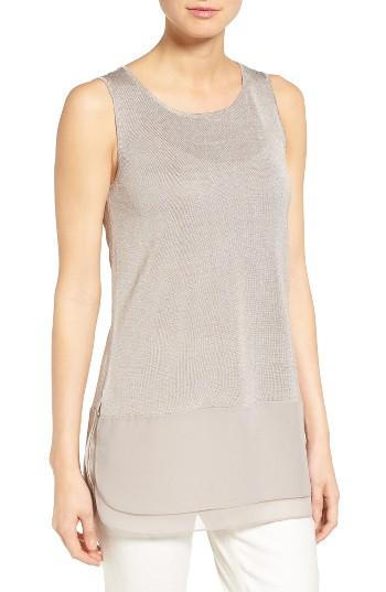 Women's Nic+zoe Chiffon Hem Tank