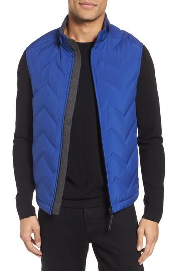 Men's Ted Baker London Hobart Down Vest (l) - Blue