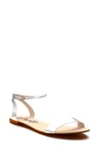 Women's Shoes Of Prey Metallic Ankle Strap Sandal .5us / 31eu B - Metallic
