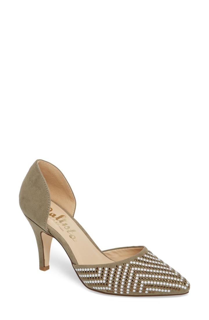 Women's Callisto Mimosa Studded D'orsay Pump .5 M - Green