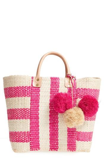 Mar Y Sol 'collins' Woven Tote - Pink