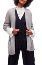 Women's Free People Weekend Getaway Cardigan - Grey