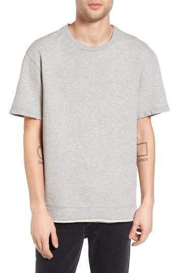 Men's Current/elliott Short Sleeve Sweatshirt - Grey