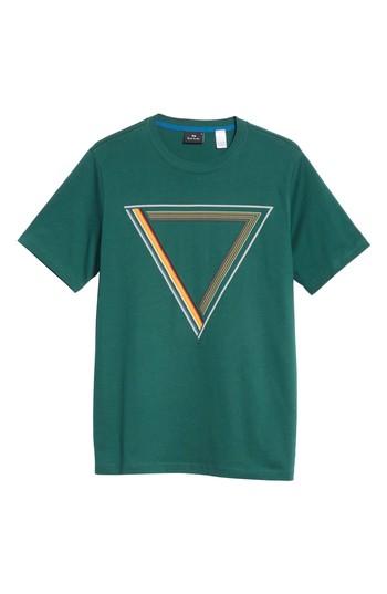 Men's Ps Paul Smith Triangle Graphic T-shirt, Size - Green
