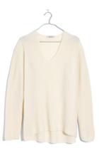 Women's Madewell Woodside Pullover Sweater, Size - White