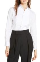 Women's Polo Ralph Lauren Kendal Tuxedo Cotton Shirt - White
