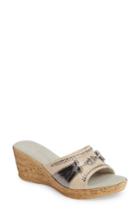 Women's Onex Lynette Wedge Slide Sandal M - Metallic