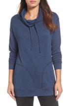 Women's Caslon Drawstring Cowl Tunic Top, Size - Blue