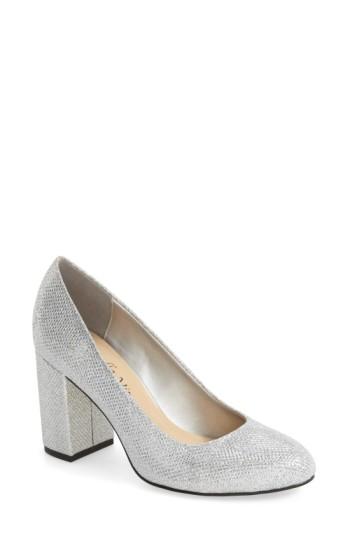 Women's Bella Vita 'nara' Block Heel Pump M - Metallic