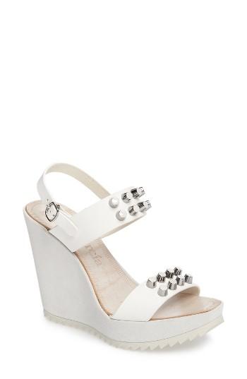 Women's Pedro Garcia Variel Stud Platform Wedge Sandal