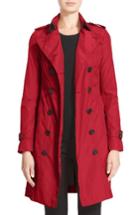 Women's Burberry Sandringham Long Slim Trench Coat - Red