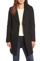 Women's Kenneth Cole New York Wool Blend Boucle Coat - Black