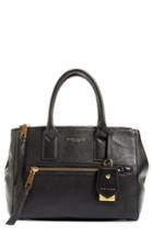 Marc Jacobs Recruit East/west Pebbled Leather Tote - Black