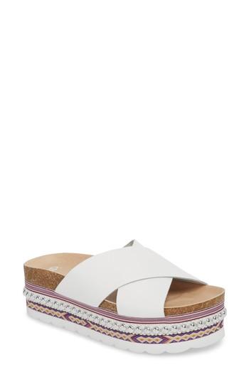 Women's Bp. Torri Platform Slide Sandal M - White