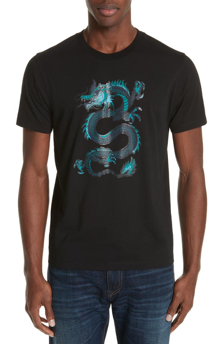Men's Kenzo Dragon Graphic T-shirt - Black