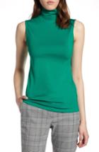 Women's Halogen Mock Neck Shell Top - Green