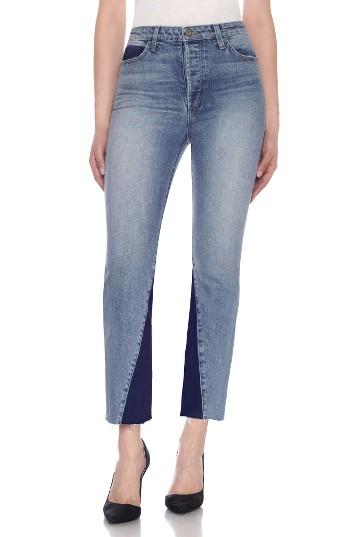 Women's Joe's Jeans Bella Contrast Crop Flare Jeans - Blue