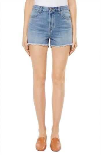 Women's J Brand Joan High Waist Cutoff Shorts - Blue