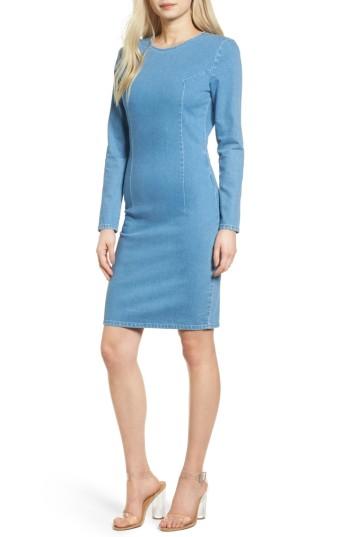 Women's St. Studio Long Sleeve Denim Dress Us / 36 Eu - Blue