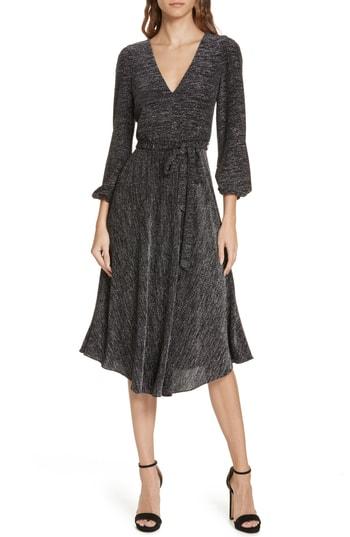 Women's Alice + Olivia Sparkle Midi Dress - Black