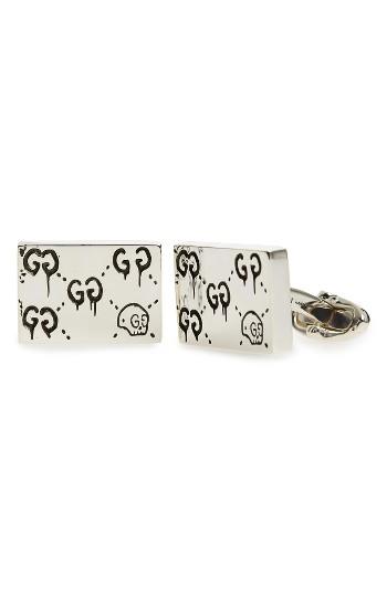 Men's Gucci Ghost Motif Cuff Links