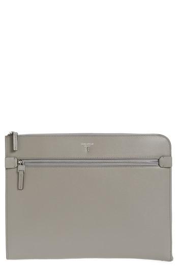 Serapian Milano Evolution Calfskin Folio - Grey