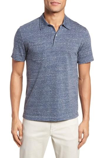 Men's Billy Reid Owen Slim Fit Polo - Blue