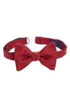 Men's David Donahue Paisley Silk Bow Tie, Size - Red