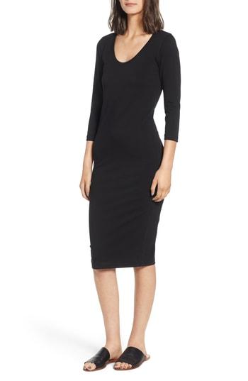 Women's James Perse Scoop Neck Dress - Grey