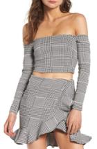 Women's Lovers + Friends Megan Off The Shoulder Top - Grey