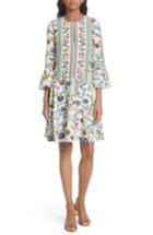 Women's Tory Burch Daphne Silk Shift Dress - Ivory