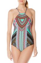 Women's Laundry By Shelli Segal One-piece Swimsuit - Black