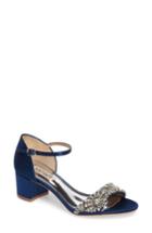 Women's Badgley Mischka Mareva Ankle Strap Block Heel Sandal M - Blue