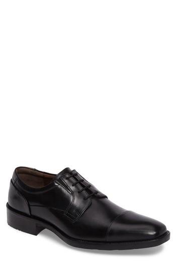 Men's Johnston & Murphy Lancaster Cap Toe Derby W - Black