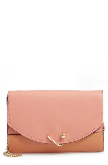 Danielle Nicole Easton Colorblock Leather Clutch - Pink