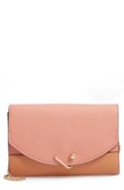 Danielle Nicole Easton Colorblock Leather Clutch - Pink