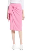 Women's Halogen Side Tie Pencil Skirt - Pink