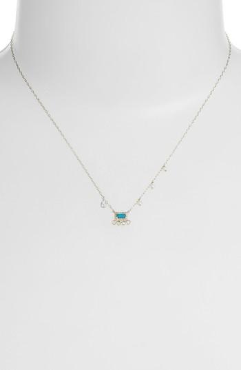 Women's Meira T Opal & Diamond Charm Necklace