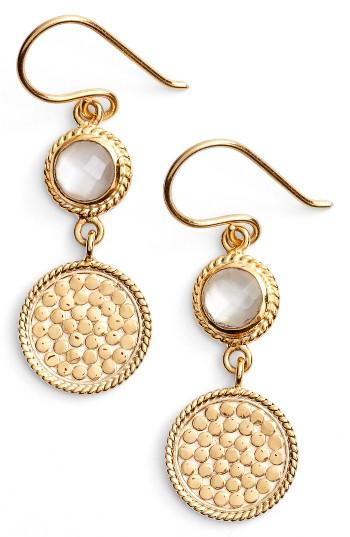 Women's Anna Beck Semiprecious Stone Double Drop Earrings