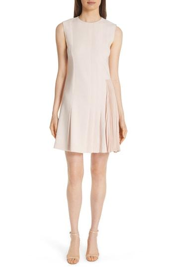 Women's Theory Pleat Day Dress - Pink