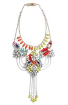 Women's Steve Madden Crystal Embellished Bib Necklace