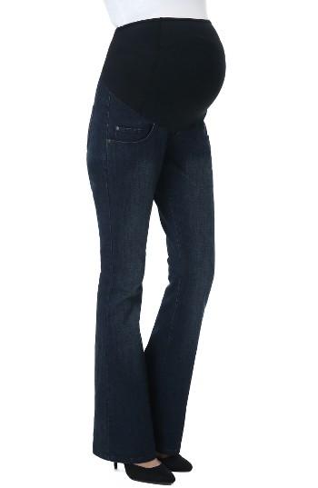 Women's Kimi And Kai Leni Maternity Bootcut Jeans - Black
